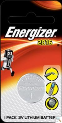 Energizer CR2016 - Lithium Battery (box of 10)