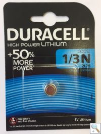 Duracell DL1/3N (CR1/3N) - single Lithium Battery
