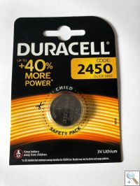 CR2450 - Duracell DL2450 Lithium Battery