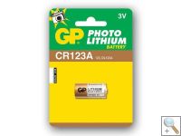 CR123A -box of 10 x GP CR123 Lithium Batteries