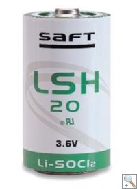 LSH20 Saft 3.6v Lithium Thionyl Chloride D Cell battery