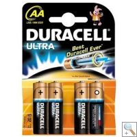 Duracell Ultra M3 MN1500 Alkalkine Battery AA/Pack of 4 