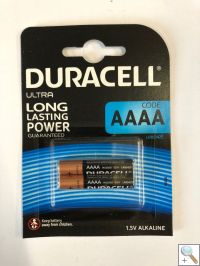 Duracell Ultra MX2500 Alkaline AAAA LR61 Battery - Blister of 2