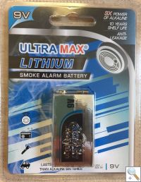Ultramax U9VLX Lithium Battery (U9VLUMXB1)