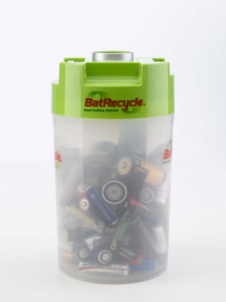 Batrecycle Smart Battery Disposal Bin with built in tester