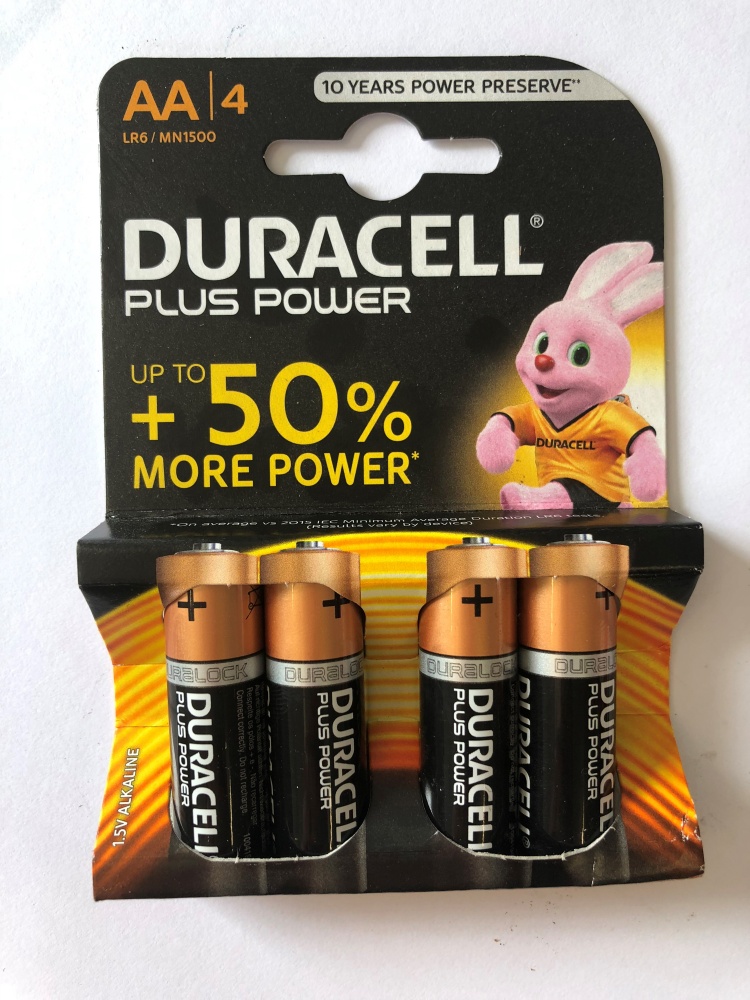 4 Blister 80 x Duracell Plus Power AA Alkaline Mignon LR6 MN1500 Batterie 1,5V 