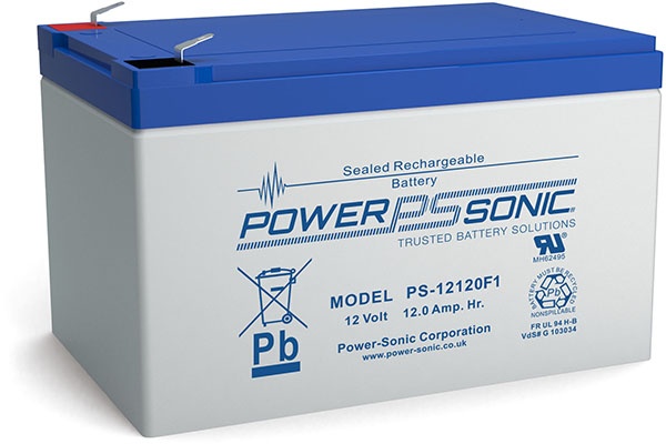 SigmasTek SP12-5 Replacement Battery - 12V 5Ah SLA - F1 Terminal - Replaces Power Sonic PS-1250