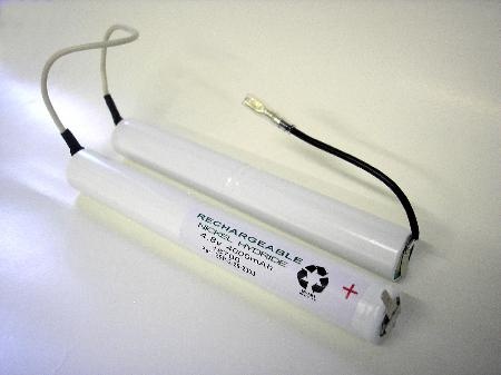 Mackwell 4 Cell 4.8V 4Ah NiMH B904 Rechargeable  Emergency Battery with AMP plug 