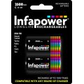 Infapower rechargeable 2500mAh Ni-Mh C cell 