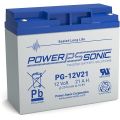 PG-12V21 - Power-Sonic PG 12v 21Ah 10 year life SLA Battery - BOX OF 2