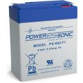 Power-Sonic PS682 6v 8Ah rechargeable SLA Battery